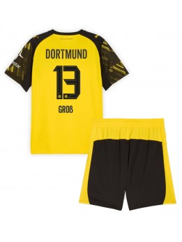 Borussia Dortmund Pascal Gross #13 Replika Hemmakläder Barn 2025-26 Kortärmad (+ byxor)
